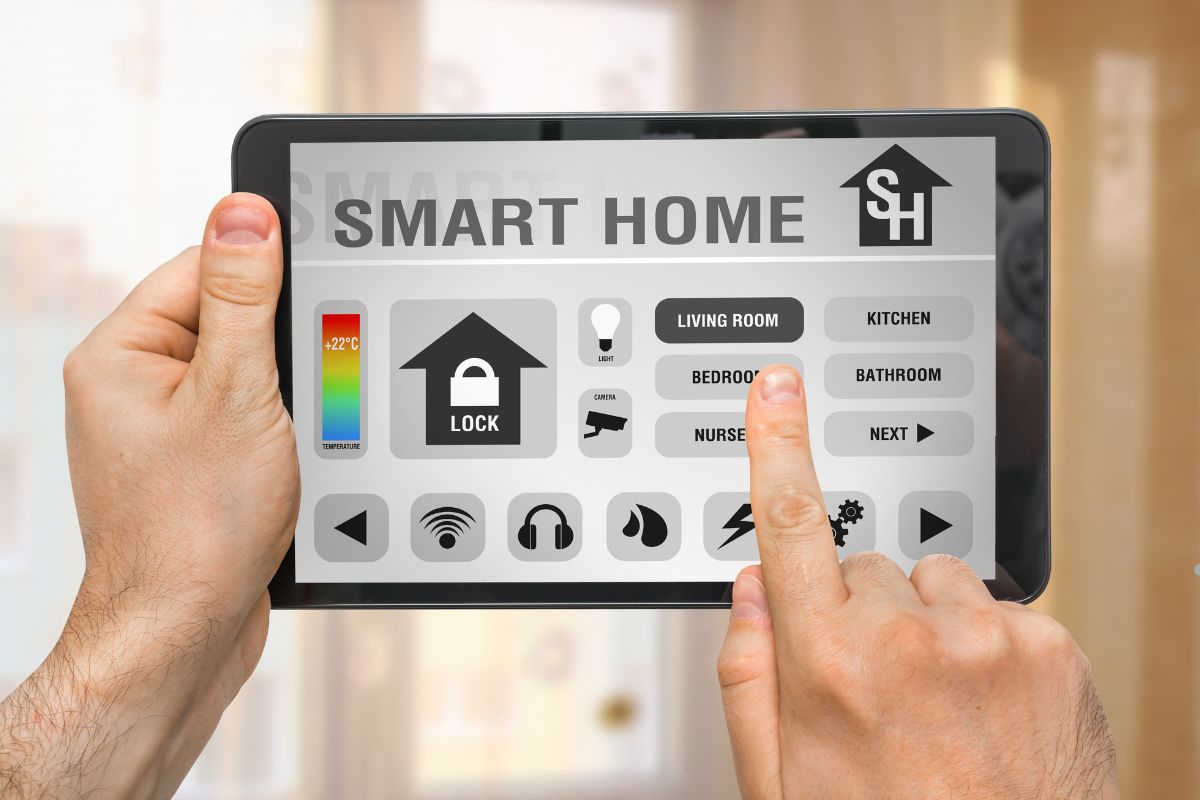  Smart home technology devices displayed, showcasing features for home automation by Right Alarm Service Provider in Houston. 